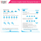 Scholars Insights Olympiad English, Maths and Science Workbooks Set Grade 2| Set of 3| Ages 7 - 9 Year | Grocsy