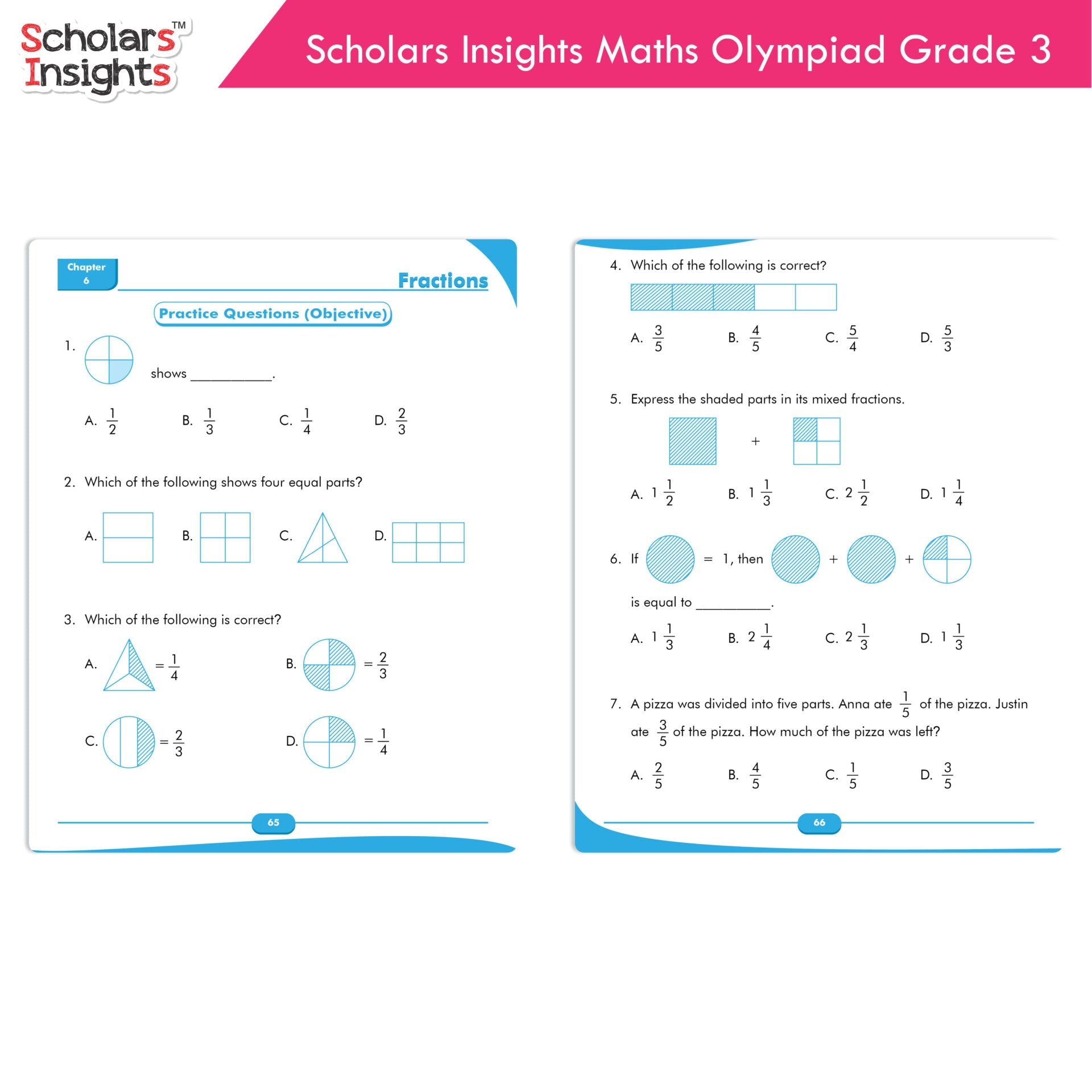 Scholars Insights Olympiad English, Maths and Science Workbooks Set Grade 3| Set of 3| Ages 8 - 10 Years | Grocsy