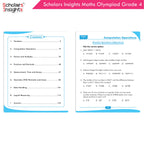 Scholars Insights Olympiad English, Maths and Science Workbooks Grade 4| Set of 3| Ages 9 - 11 Year | Grocsy