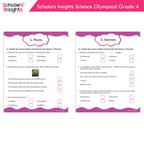 Scholars Insights Olympiad English, Maths and Science Workbooks Grade 4| Set of 3| Ages 9 - 11 Year | Grocsy