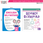 Scholars Insights Olympiad English and Science Workbooks Grade 6| Set of 2| Ages 11 - 13 Year | Grocsy
