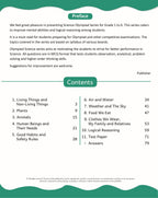 Scholars Insights Science Olympiad Grade 1| Science Practical Questions in MCQ format, QMR Sheet, Self Evaluation Sheet, Test Paper|Ages 6-7 Years | Grocsy