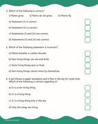 Scholars Insights Science Olympiad Grade 1| Science Practical Questions in MCQ format, QMR Sheet, Self Evaluation Sheet, Test Paper|Ages 6-7 Years | Grocsy