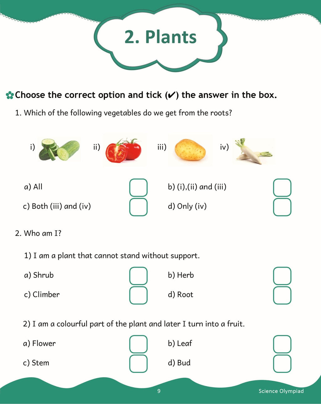 Scholars Insights Science Olympiad Grade 1| Science Practical Questions in MCQ format, QMR Sheet, Self Evaluation Sheet, Test Paper|Ages 6-7 Years | Grocsy