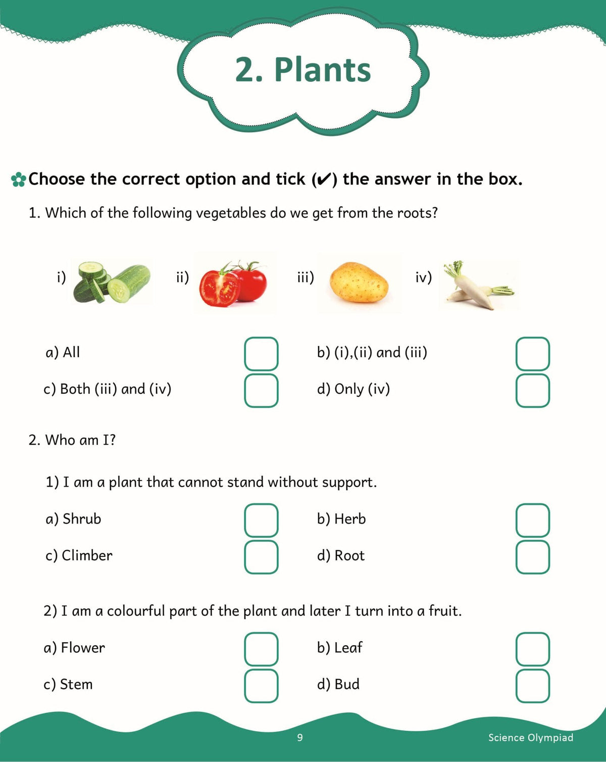 Scholars Insights Science Olympiad Grade 1| Science Practical Questions in MCQ format, QMR Sheet, Self Evaluation Sheet, Test Paper|Ages 6-7 Years | Grocsy