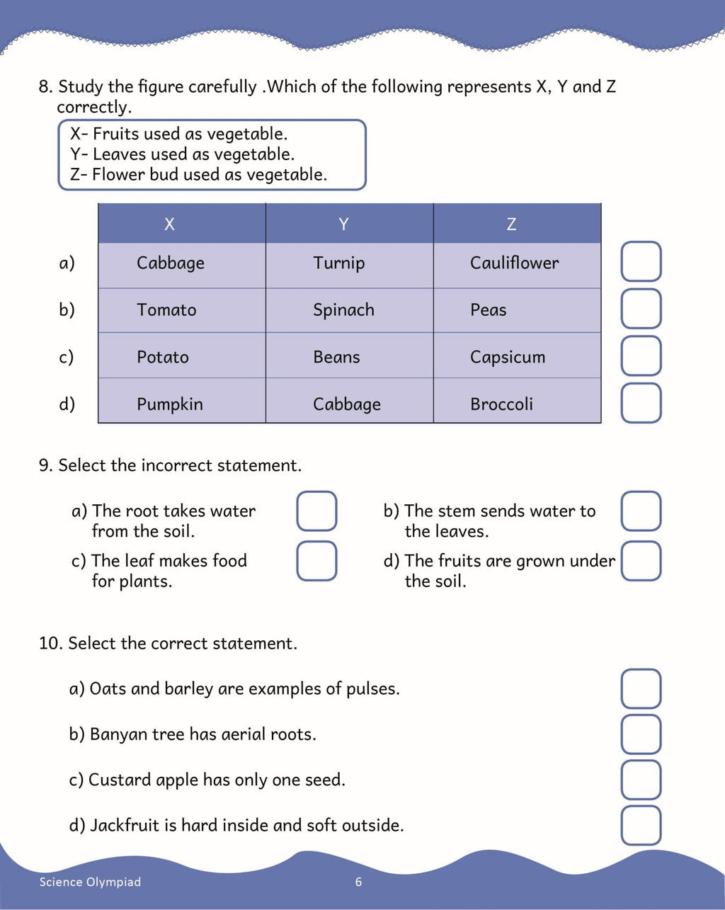 Scholars Insights Science Olympiad Grade 2| Science Practical Questions in MCQ format, QMR Sheet, Self Evaluation Sheet, Test Paper| Ages 7-8 Years | Grocsy