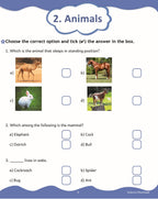 Scholars Insights Science Olympiad Grade 2| Science Practical Questions in MCQ format, QMR Sheet, Self Evaluation Sheet, Test Paper| Ages 7-8 Years | Grocsy
