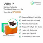 Merlion Naturals Traditional Shampoo Bar with Shikakai and Reetha | Grocsy