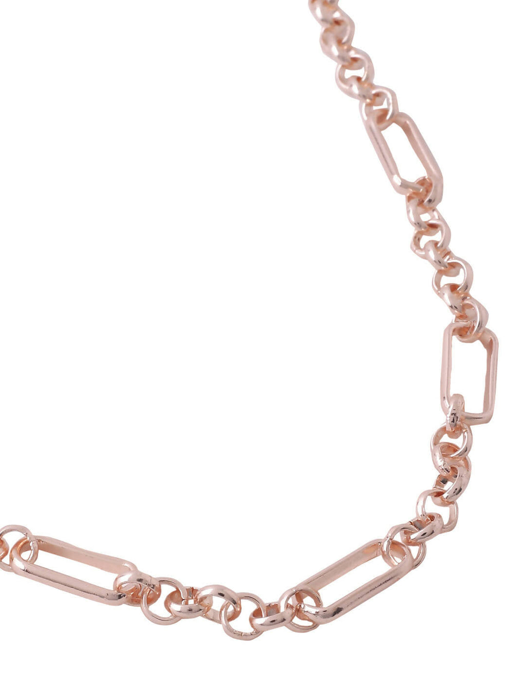 NVR Women's Rose Gold-Polished Minimal Necklace | Grocsy