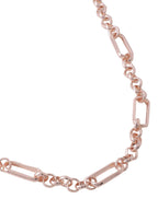 NVR Women's Rose Gold-Polished Minimal Necklace | Grocsy