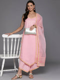 Ahalyaa Women's Traditional wear Kurta Set - Pink | Grocsy