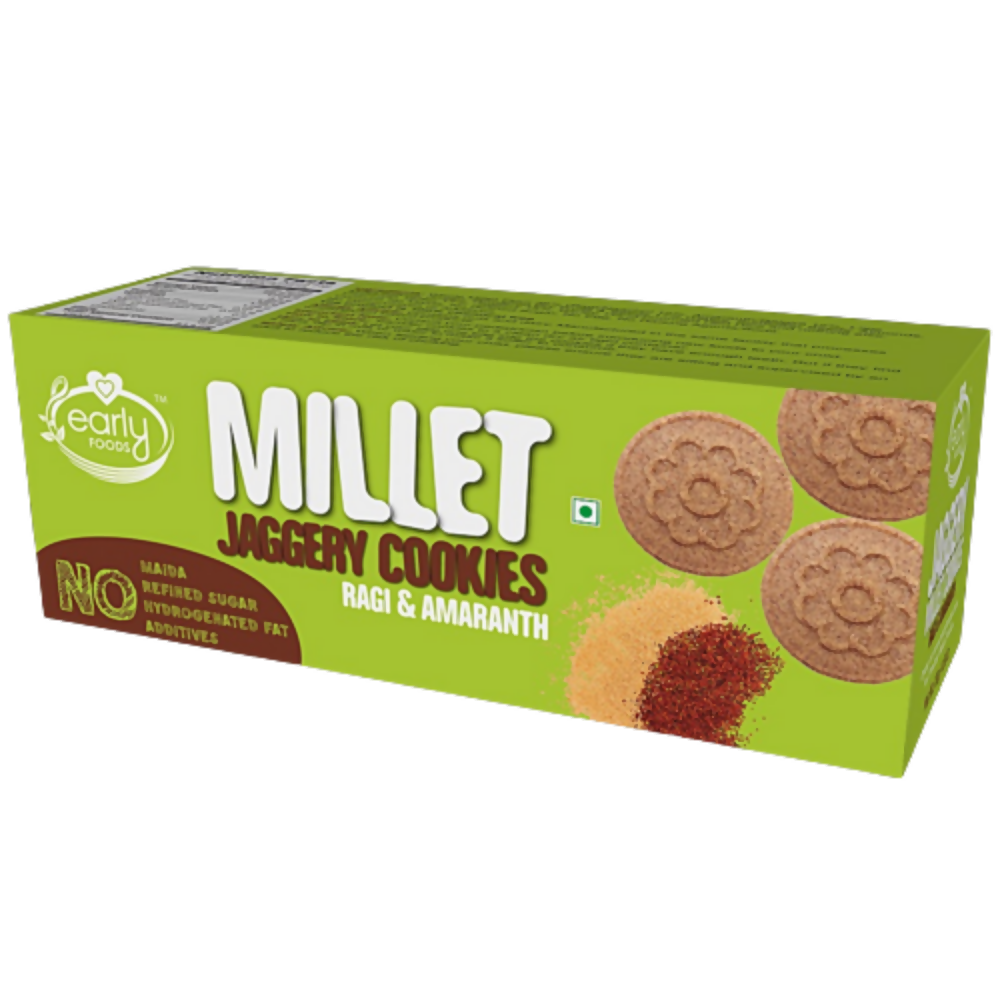 Early Foods Ragi Amaranth Jaggery Millet Cookies | Grocsy