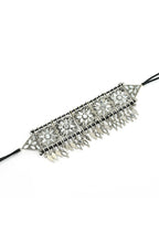 Mominos Fashion Johar Kamal Women Silver-Plated Brass Finish Mirror Work Choker | Grocsy