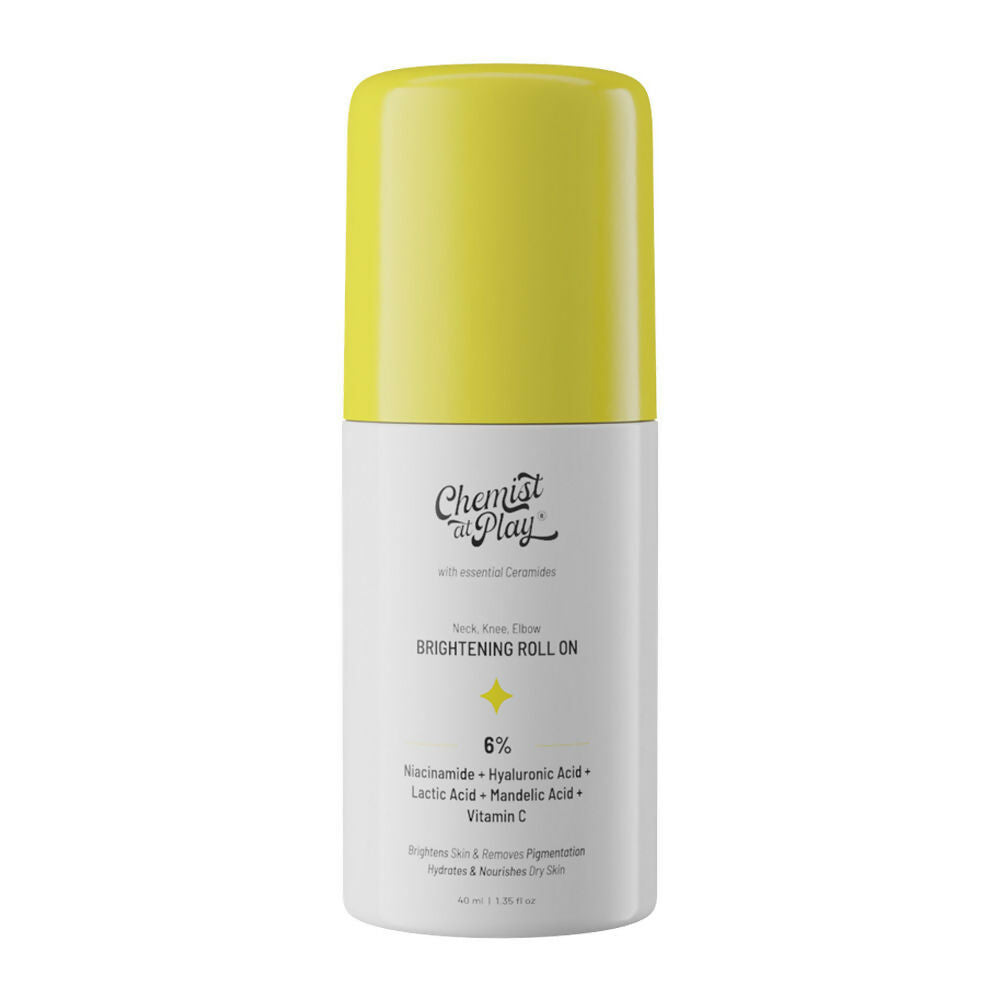 Chemist At Play Neck, Knee & Elbow Brightening + Peach Under-Arm Roll-On Combo | Grocsy