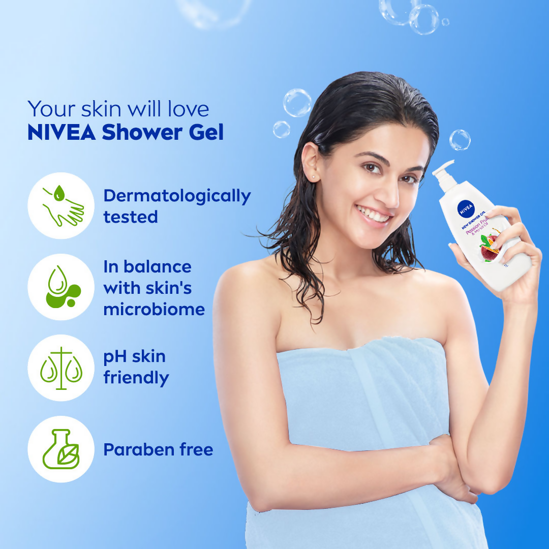 Nivea Passion Fruit & Monoi Oil Shower Gel | Grocsy