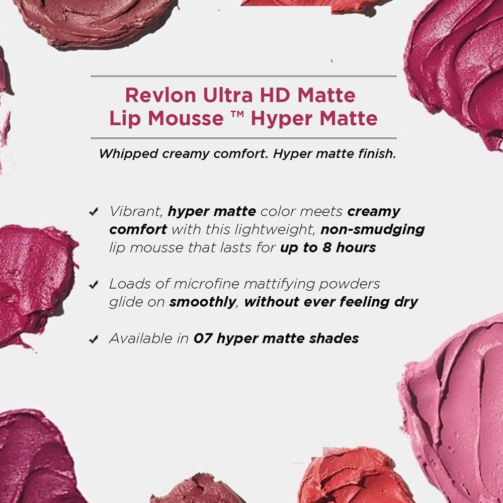 Revlon Hyper Matte Mat Intense Ultra Hd Matte Lip Mousse - Sunset | Grocsy