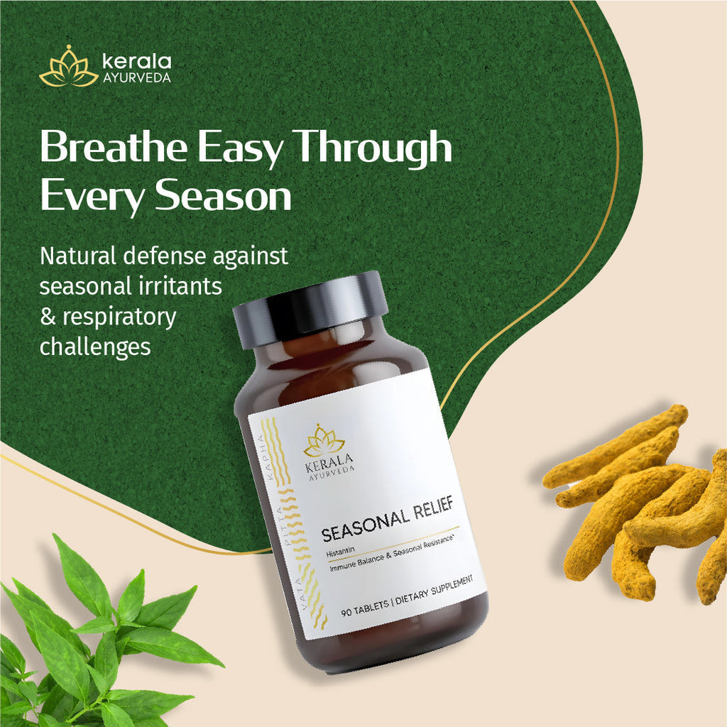 Kerala Ayurveda USA Seasonal Relief Tablets | Grocsy