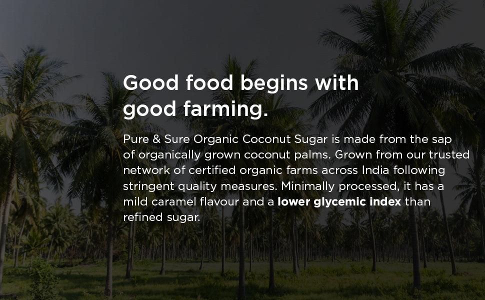 Pure & Sure Organic Coconut Sugar | Grocsy