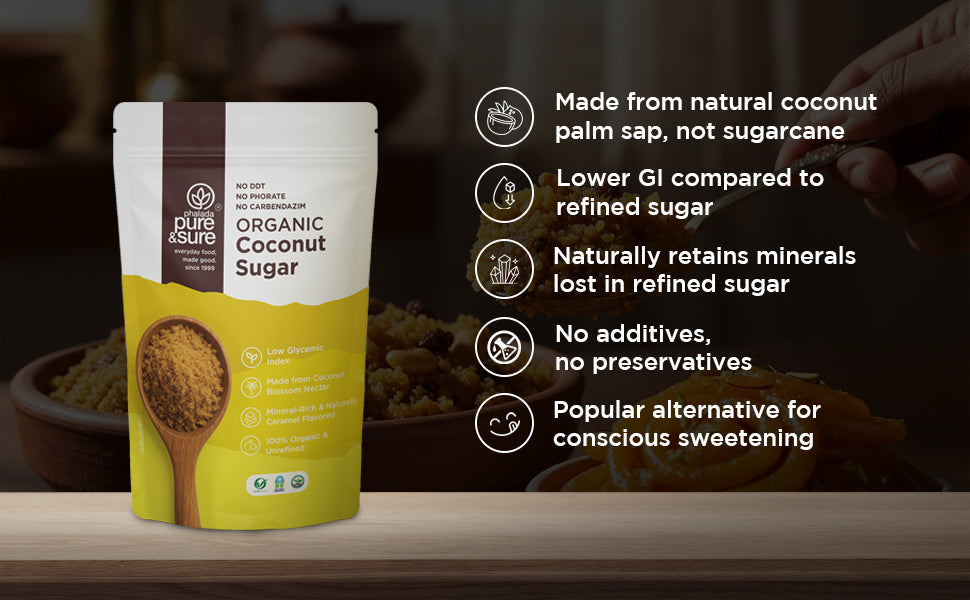 Pure & Sure Organic Coconut Sugar | Grocsy