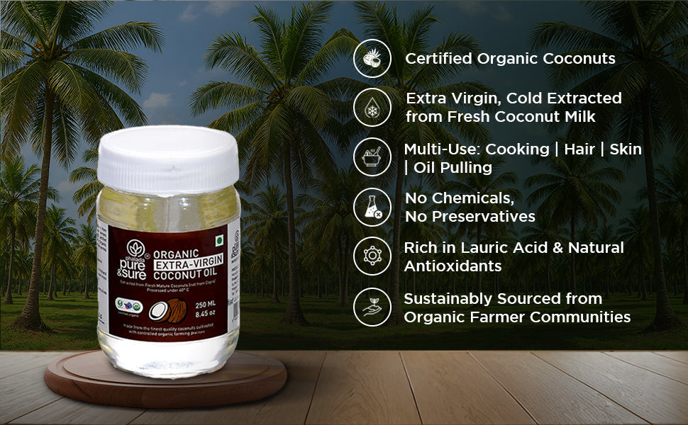 Pure & Sure Organic Extra Virgin Coconut Oil