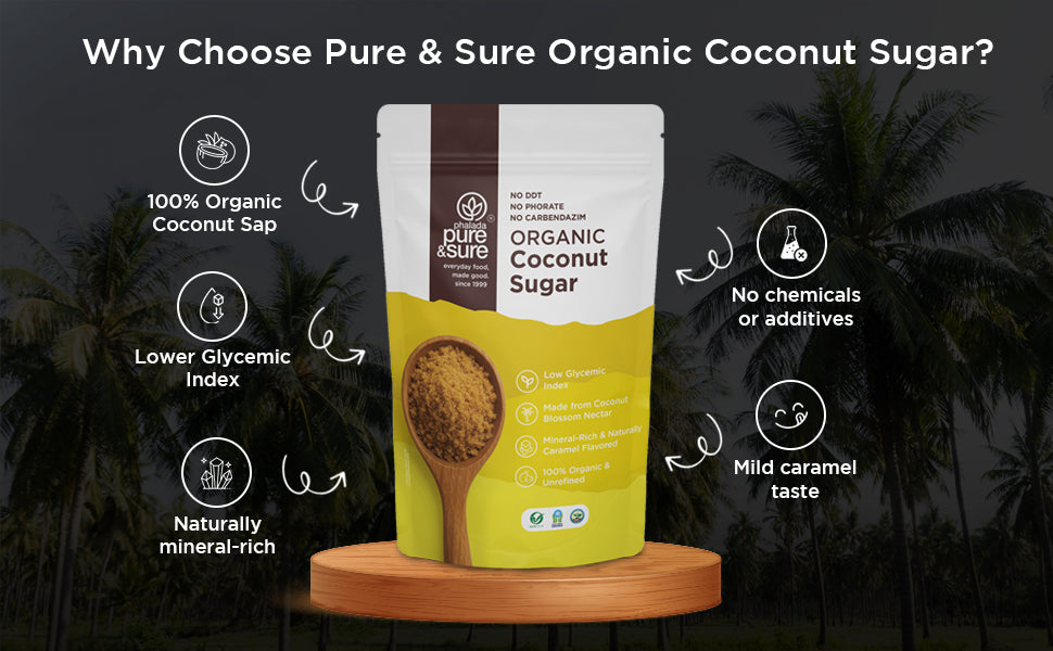 Pure & Sure Organic Coconut Sugar | Grocsy