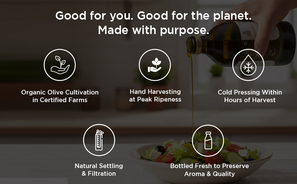 Pure & Sure Organic Extra Virgin Olive Oil | Grocsy