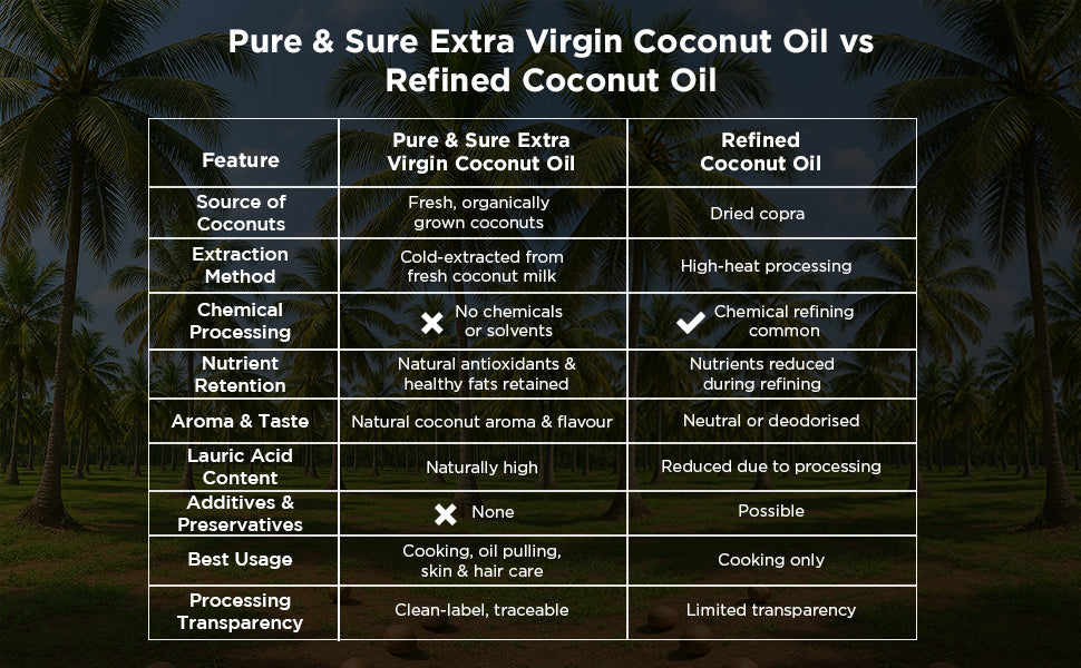 Pure & Sure Organic Extra Virgin Coconut Oil