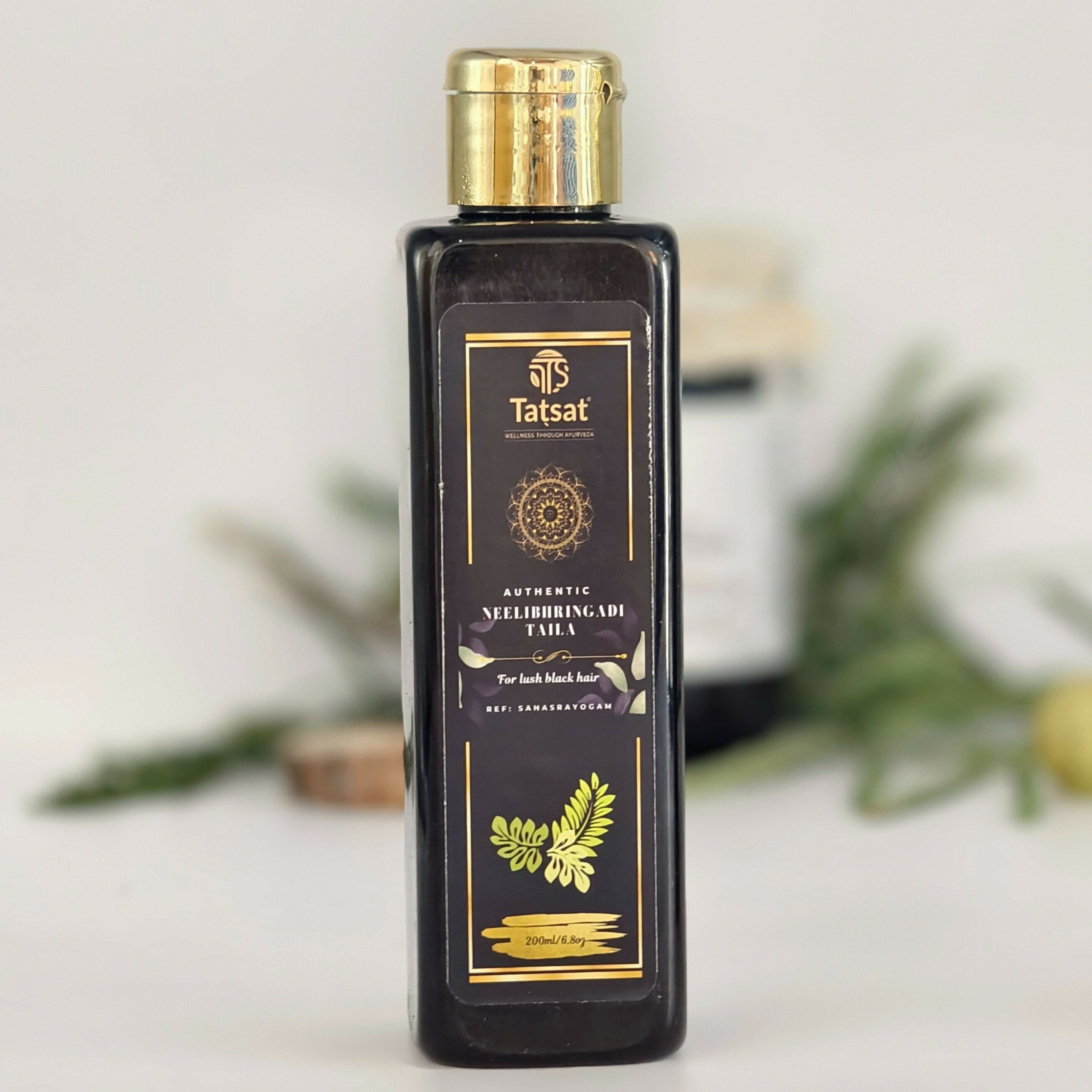 Tatsat Neelibhringadi Classical Ayurvedic Hair Oil For Lush Black Hair | Grocsy