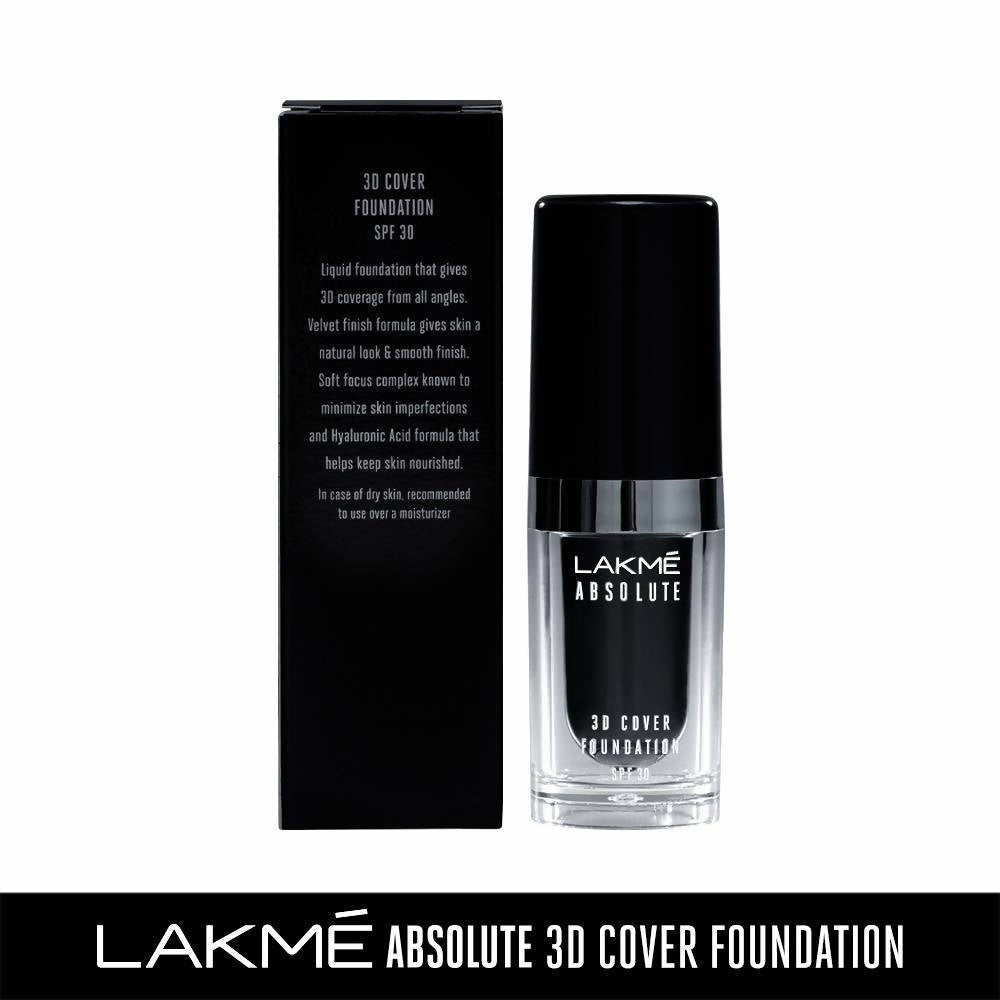 Lakme Absolute 3D Cover Foundation - Cool Ivory | Grocsy