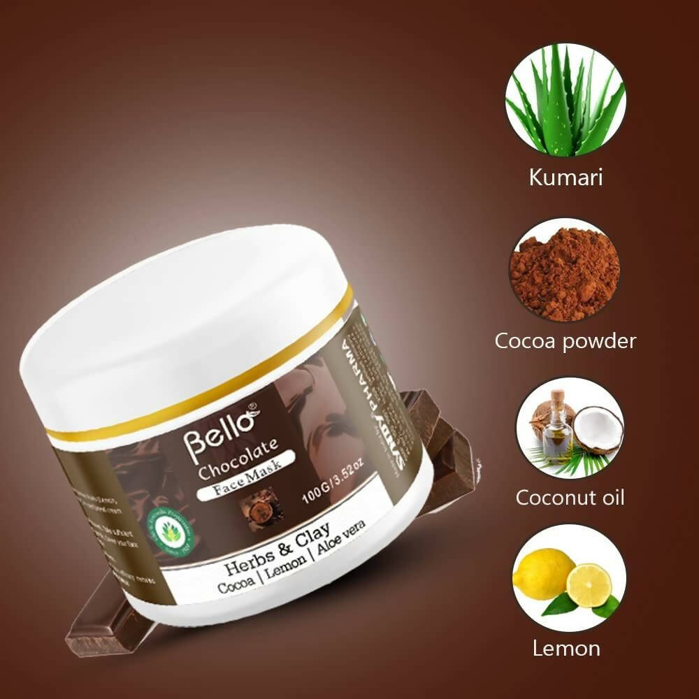 Bello Herbals Chocolate Face Mask | Grocsy