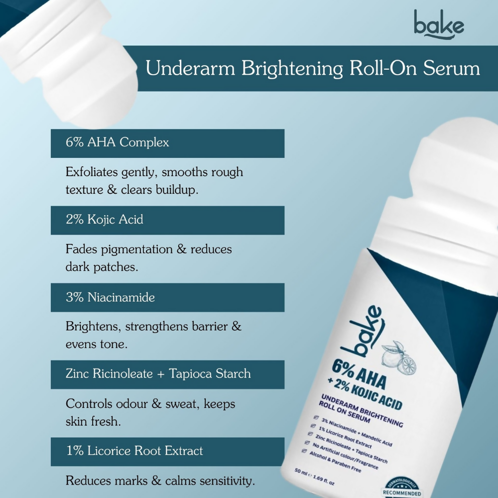 Bake BrightErase™ Underarm Brightening Roll-On Serum | Grocsy