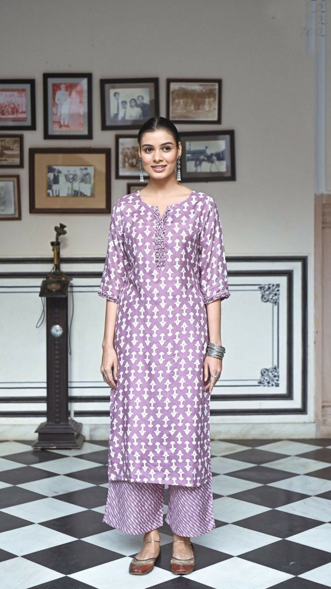 Aayaa Pure Muslin printed Multi Co-Ord Set - Multi Color | Grocsy