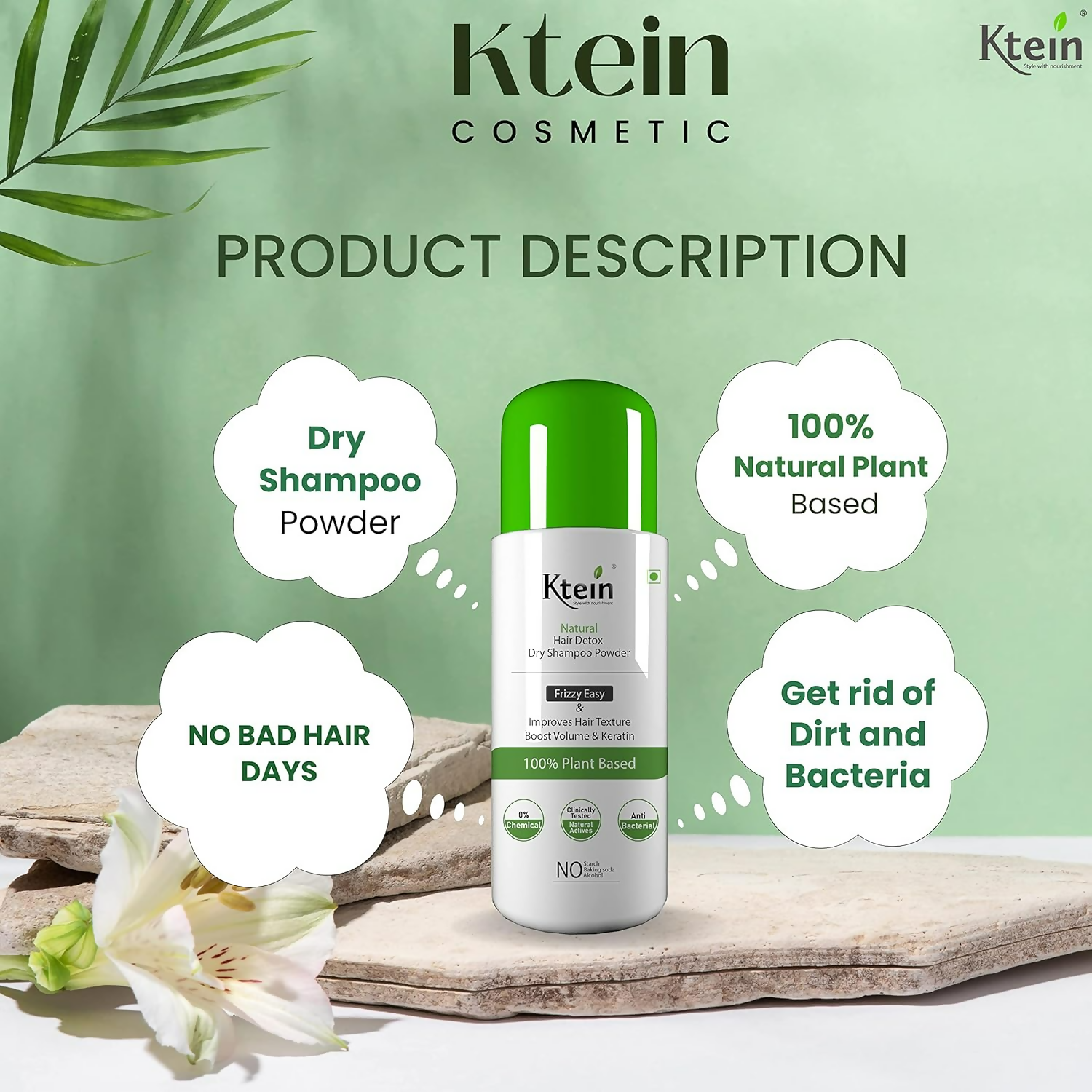 Ktein Natural Detox Dry Shampoo | Grocsy