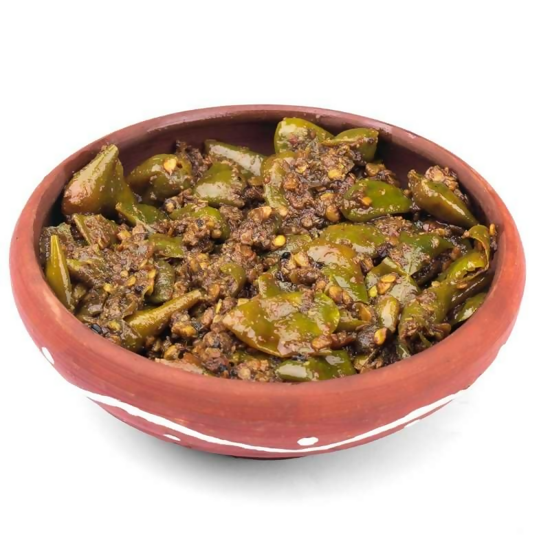 Jhaji Store's Spicy Green Chilli Pickle | Grocsy