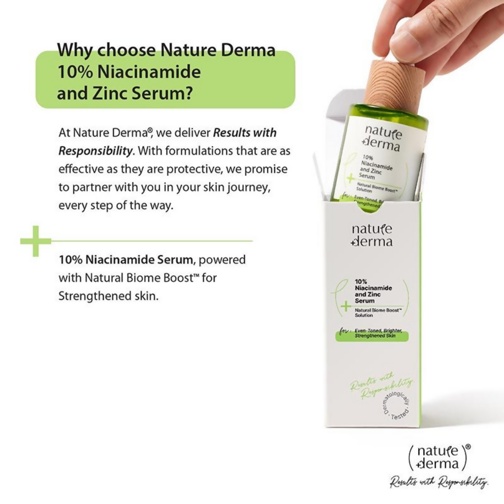 Nature Derma 10% Niacinamide & Zinc Serum | Grocsy