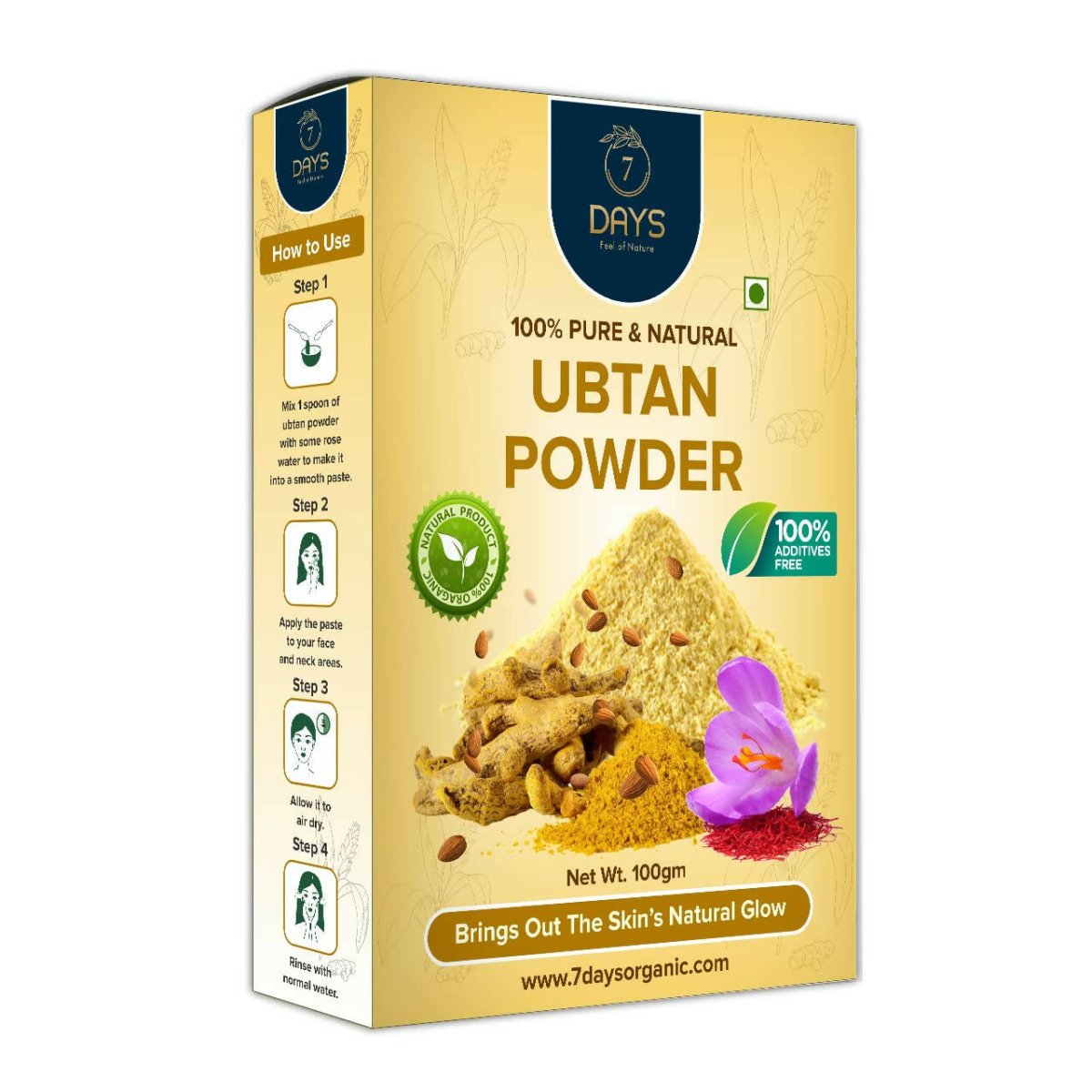 7 Days Ubtan Powder Face Pack | Grocsy