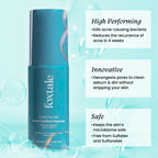 Foxtale 2% Salicylic Acid Acne Control Cleanser For Oily And Acne Prone Skin - Reduces Pimples and Breakouts | Grocsy