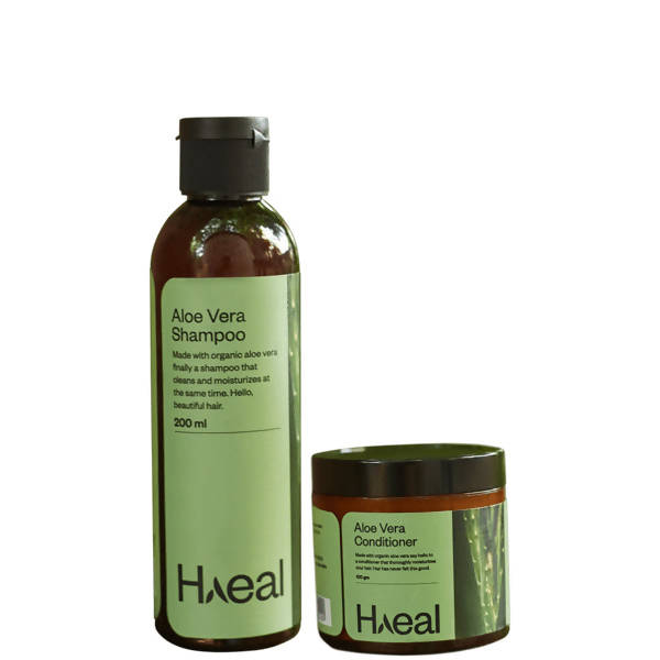 Haeal Aloe Vera Shampoo + Conditioner Combo | Grocsy