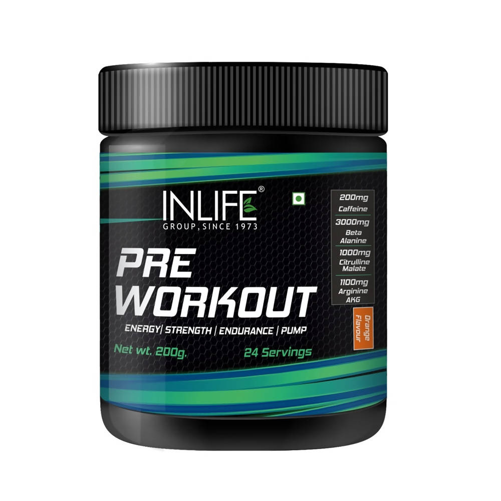 Inlife Pre-Workout Powder Orange Flavour | Grocsy