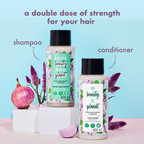 Love Beauty And Planet Onion Blackseed & Patchouli Hair Fall Control Sulfate Free Shampoo & Conditioner | Grocsy