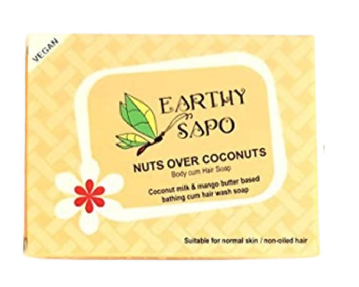 Earthy Sapo Nuts over Coconuts Body Cum Hair Soap | Grocsy