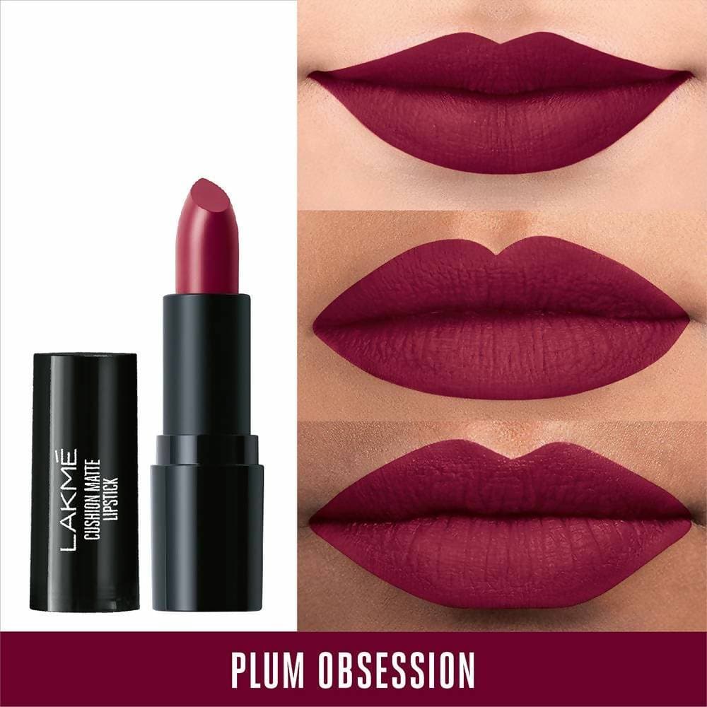 Lakme Cushion Matte Lipstick - Burgundy Bloom | Grocsy