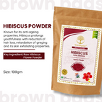 Wild Organic Hibiscus Flower Powder For Skin And Hair Care | Grocsy