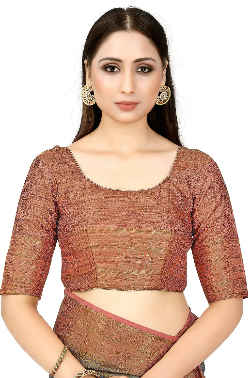 Mimosa Women's Patola Art Silk Grey Saree | Grocsy