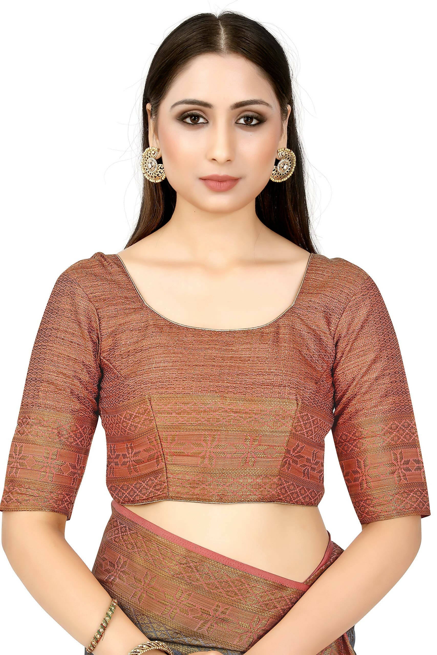 Mimosa Women's Patola Art Silk Grey Saree | Grocsy