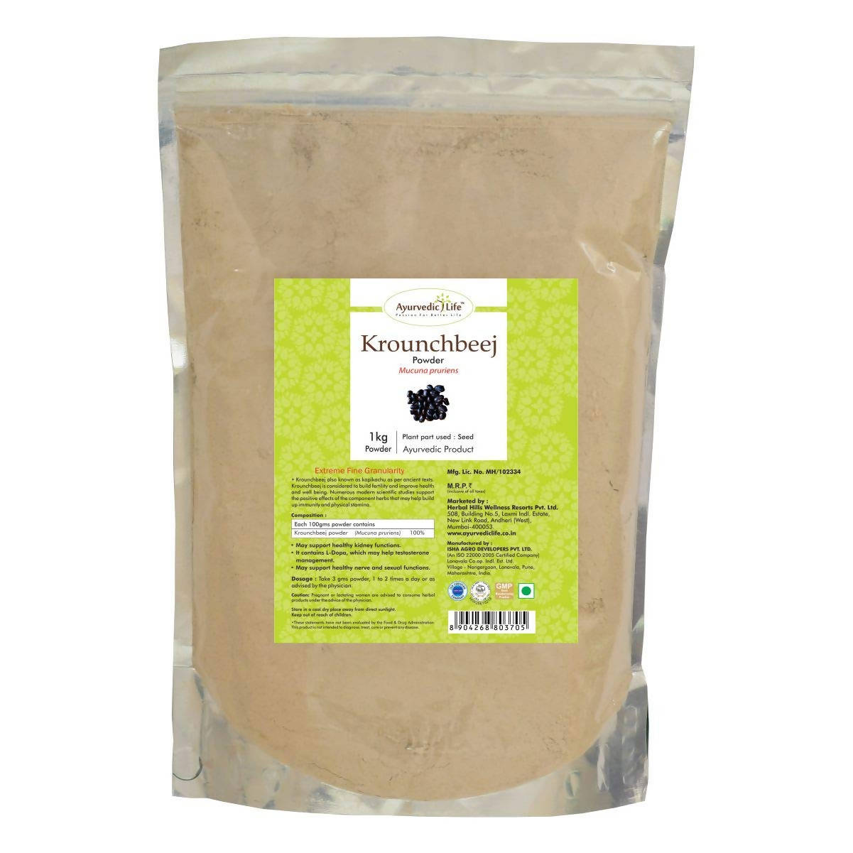 Ayurvedic Life Krounchbeej Powder | Grocsy