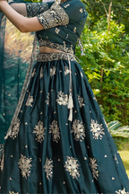 Lehenga Mart Designer Wedding Lehenga Choli For Women - Green | Grocsy