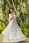 Lehenga Mart Designer Wedding Lehenga Choli For Women - Grey | Grocsy