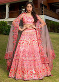 Lehenga Mart Designer Wedding Lehenga Choli For Women - Pink | Grocsy