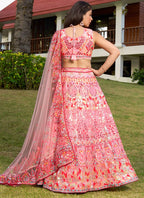 Lehenga Mart Designer Wedding Lehenga Choli For Women - Pink | Grocsy